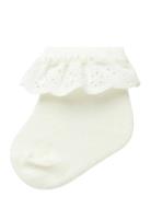Nbfdertrud Sock Lil Sokker Strømper White Lil'Atelier