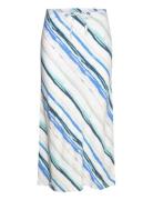 Skirt From Freequent In A Light Material With A Striped Print. The Ski...