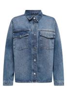 Onlella L/S Pocket Shirt Tai519 Dnm Noos Tops Shirts Denim Shirts Blue...