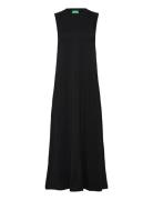 Dress Knælang Kjole Black United Colors Of Benetton