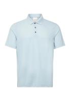 Ss Stripe Strech Jacquard Polo Tops Polos Short-sleeved Blue Calvin Kl...