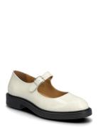 Biaadda Mary Jane Nappalak Loafers Flade Sko White Bianco