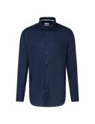 Business Kent Patch3 Tops Shirts Business Navy Seidensticker