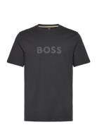 T-Shirt Rn Tops T-Kortærmet Skjorte Black BOSS