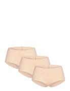 3-Pack Invisible Shorts Hipsters Undertøj Beige Hunkemöller