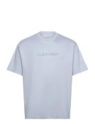 A - Rel Fashion Logo Tee Tops T-Kortærmet Skjorte White Calvin Klein