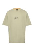 Te_Voyage Tops T-Kortærmet Skjorte Khaki Green BOSS