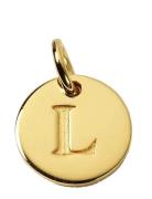Beloved Mini Letter Gold Halskæde Hængesmykke Gold Syster P