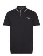 Paddy Pro Sport Polos Short-sleeved Black BOSS