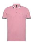 Paddy Sport Polos Short-sleeved Pink BOSS