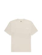Wbbaine Waffel Tee Tops T-Kortærmet Skjorte Cream Woodbird