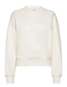 A- Logo Emb French Terry Crewnec Tops Sweatshirts & Hoodies Sweatshirt...