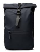 Rolltop Rucksack W3 Rygsæk Taske Navy Rains