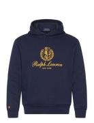 Fleece Graphic Hoodie Tops Sweatshirts & Hoodies Hoodies Navy Polo Ral...