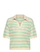 Jdytikka S/S Polo Pullover Knt Noos Tops Knitwear Jumpers Multi/patter...