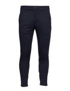 Pisa Chino Pinstripe Bottoms Trousers Chinos Blue Gabba