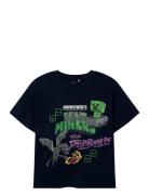 Nkmjahi Minecraft Nreg Ss Top Noos Bfu Tops T-Kortærmet Skjorte Black ...