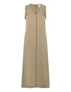 Dasha - Matte Crepe Knælang Kjole Beige Day Birger Et Mikkelsen