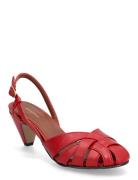 Banie 50 Stiletto Sandal Med Hæl Red Anonymous Copenhagen
