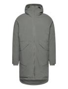Long Technical Raglan Parka With Sorona Padding Parka Jakke Grey Revol...