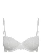 Wire Bra Broderie Anglais Lingerie Bras & Tops Wired Bras White Lindex