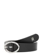 Th Chic 2.5 Sv Bælte Black Tommy Hilfiger