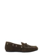 Biamarlene Moccassin Slipper Suede Shoes Flat Loafers Brown Bianco