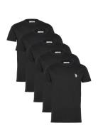 Bertil Reg Sj 5 Pk Uspa M Tee Tops T-Kortærmet Skjorte Black U.S. Polo...
