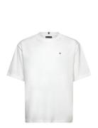 Essential Archive Fit Tee Ss Tops T-Kortærmet Skjorte White Tommy Hilf...