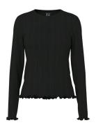 Pcmarie Ls O-Neck Poin Top Jrs Noos Bc Tops T-shirts & Tops Long-sleev...