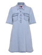 A-Line Denim Dress Ext Dresses Jeans Dresses Blue Tommy Jeans