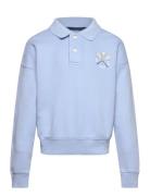 Tennis Collared Terry Sweatshirt Tops Sweatshirts & Hoodies Sweatshirt...