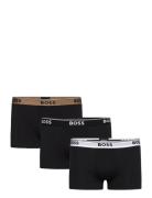 Trunk 3P Power Boxershorts Black BOSS