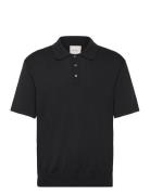 Ss Supima Cotton Polo 14Gg Tops Polos Short-sleeved Black Calvin Klein