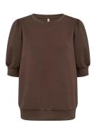 Sc-Banu Tops Sweatshirts & Hoodies Sweatshirts Brown Soyaconcept