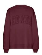 Heavy Sweat Crewneck Tops Sweatshirts & Hoodies Sweatshirts Burgundy R...