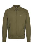Cotton Twill Jacket Tynd Jakke Khaki Green GANT