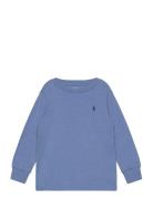Cotton Jersey Long-Sleeve Tee Tops Sweatshirts & Hoodies Sweatshirts B...