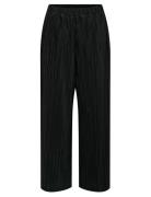 Carravenna Plisse Pant Jrs Noos Bottoms Trousers Straight Leg Black ON...