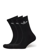 Tr Crew S 3P Sport Socks Regular Socks Black Adidas Originals