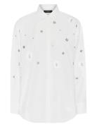 Chrisoulabbbeia Shirt Tops Blouses Long-sleeved White Bruuns Bazaar