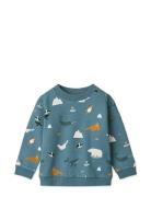 Thora Printed Sweatshirt Tops Sweatshirts & Hoodies Sweatshirts Blue L...