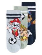 Nmmjonathan Paw 3P Sock Cplg Socks & Tights Socks Multi/patterned Name...