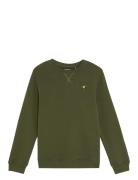 Crew Neck Sweatshirt Tops Sweatshirts & Hoodies Sweatshirts Green Lyle...