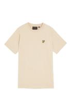 Plain T-Shirt Tops T-Kortærmet Skjorte Beige Lyle & Scott