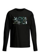 Jjgeplas Tee Ls Crew Neck Jnr Tops Sweatshirts & Hoodies Sweatshirts B...