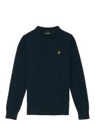 Cotton Crew Neck Jumper Tops Knitwear Pullovers Navy Lyle & Scott