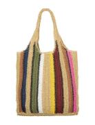 Striped Wafted Carolina Bag Bags Totes Multi/patterned Becksöndergaard
