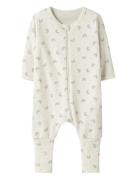 Nbfnightsuit Zip Ff Jet Rainbow Noos Pyjamas Sie Jumpsuit Cream Name I...