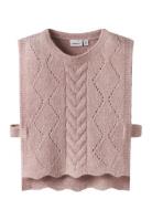 Nmflea Knit Vest Tops Knitwear Pullovers Pink Name It